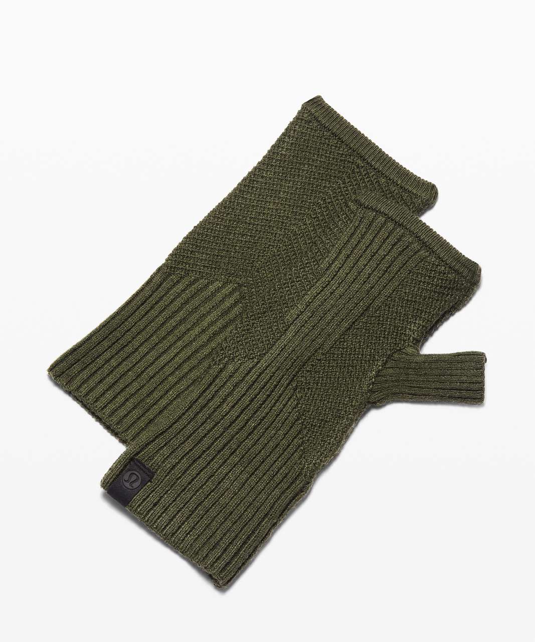 Lululemon Crazy Cozy Fingerless Gloves - Dark Olive