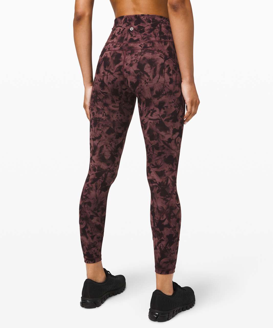 Lululemon In Movement Tight 25" *Everlux - Mini Dusk Floral Antique Bark Black