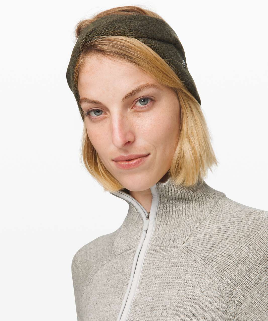 Lululemon Twisted Bliss Earwarmer - Heathered Dark Olive