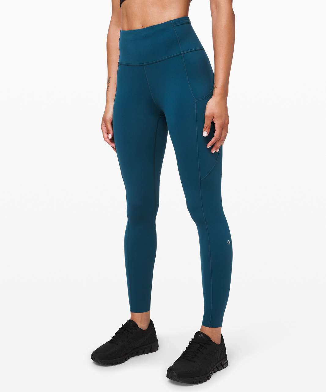 Lululemon Fast and Free Tight II 25" *Non-Reflective Nulux - Night Diver