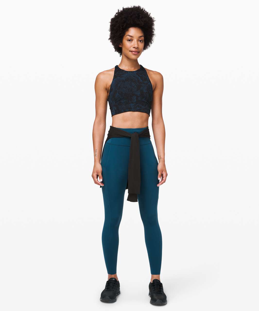 Lululemon Fast and Free Tight II 25" *Non-Reflective Nulux - Night Diver