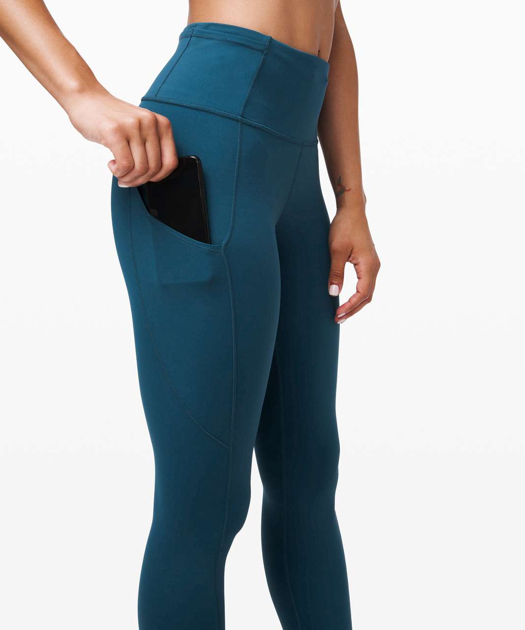 Lululemon Fast and Free Tight II 25" *Non-Reflective Nulux - Night Diver