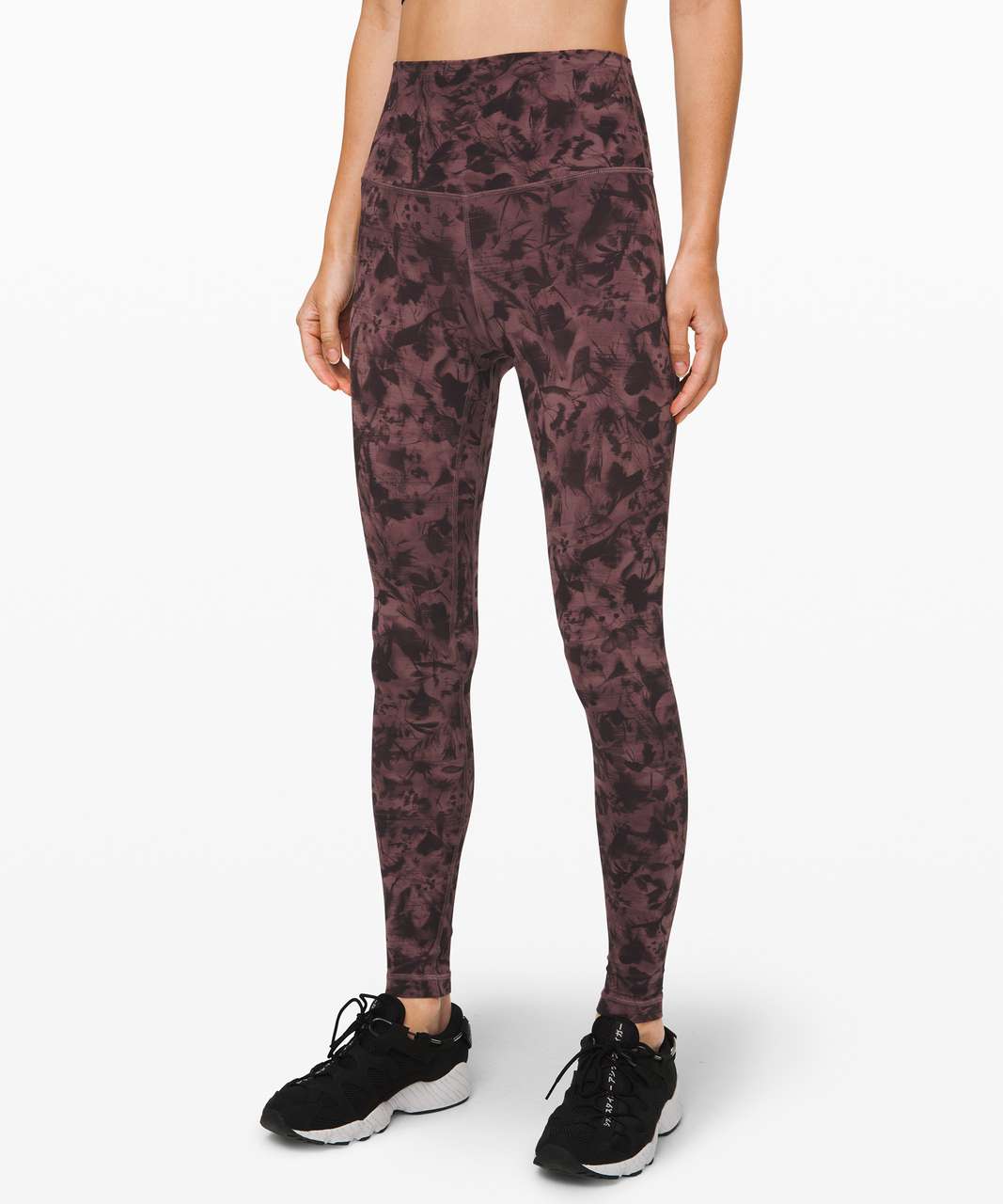 Lululemon Align Pant 28" - Mini Dusk Floral Antique Bark Black