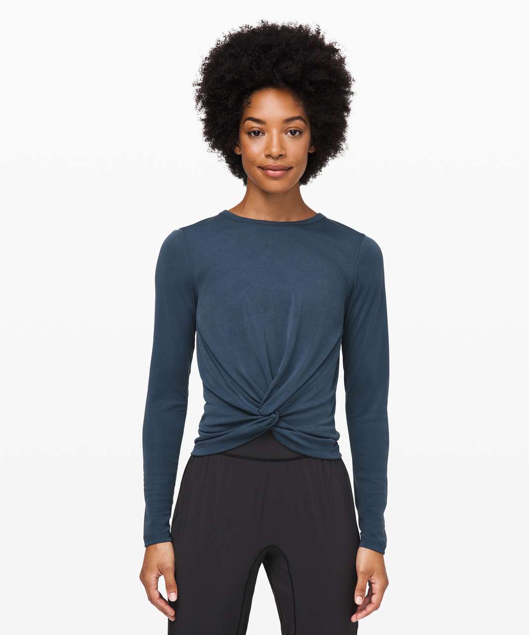 Lululemon Crescent Long Sleeve *Cupro Rib - Code Blue