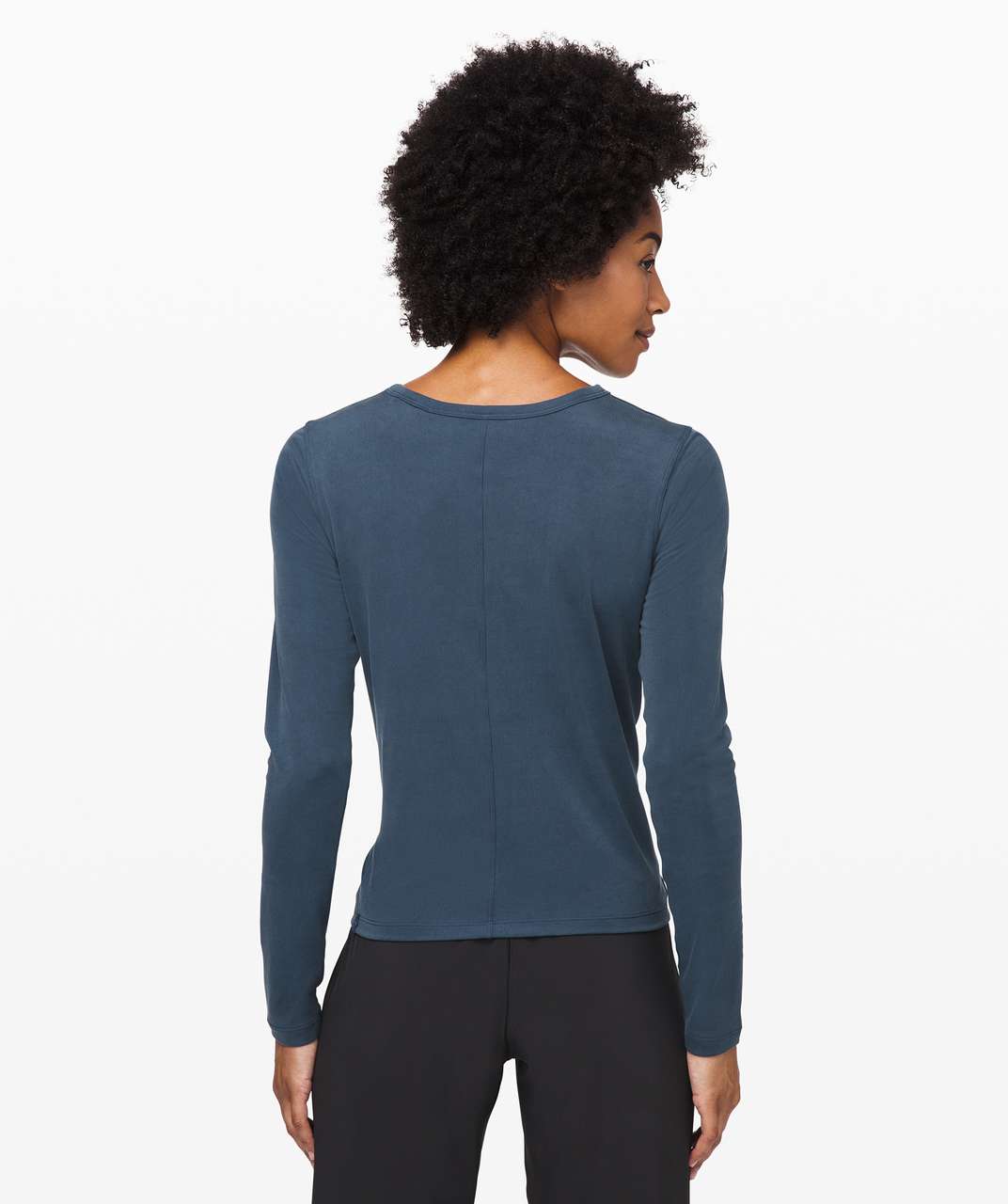 Lululemon Crescent Long Sleeve *Cupro Rib - Code Blue