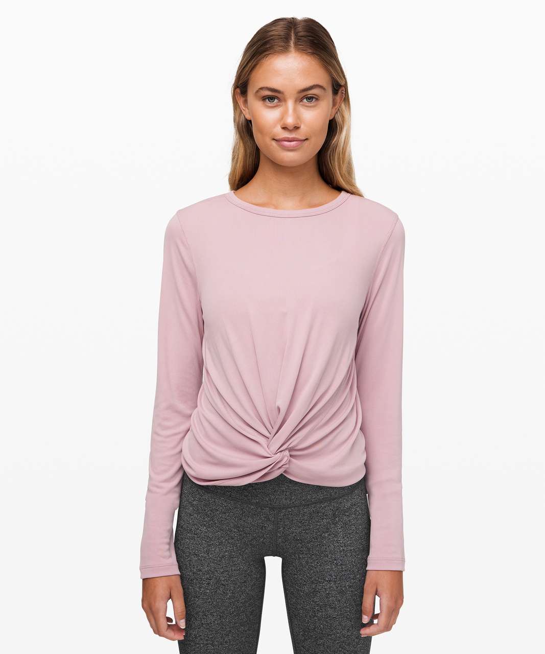 Lululemon Crescent Long Sleeve *Cupro Rib - Smoky Blush