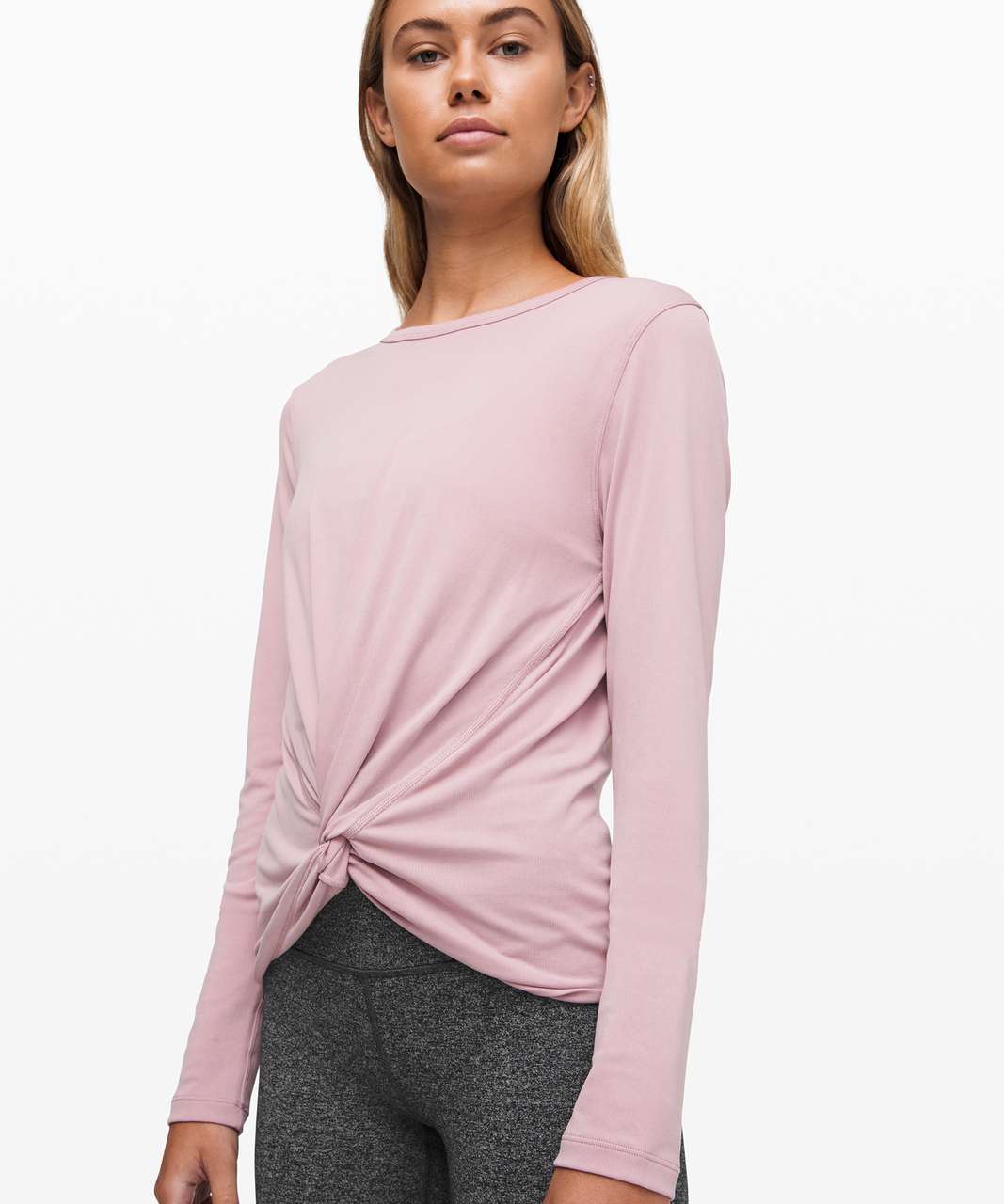 Lululemon Crescent Long Sleeve *Cupro Rib - Smoky Blush