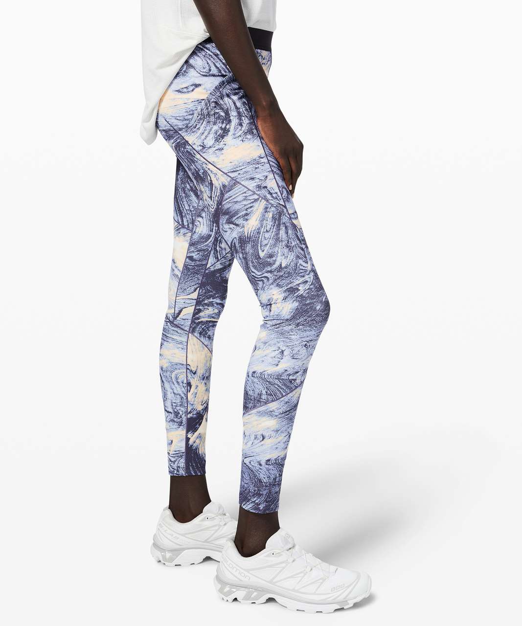 Lululemon Esker Tight *lululemon lab - Lava Print Blue Denim Multi