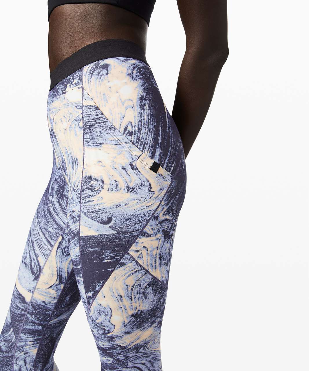 Lululemon Esker Tight *lululemon lab - Lava Print Blue Denim Multi