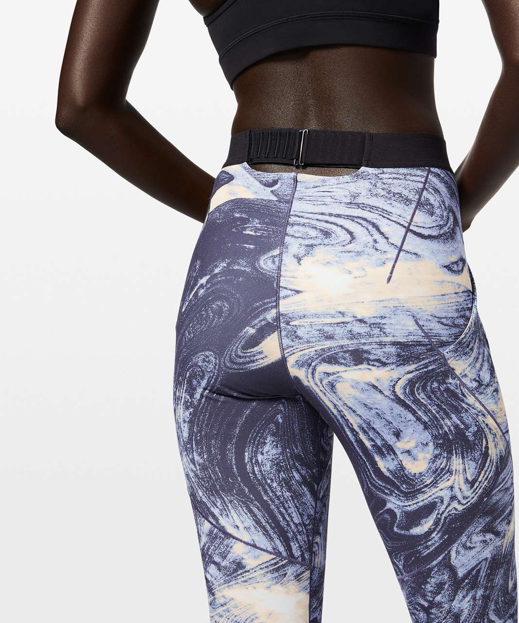 Lululemon Esker Tight *lululemon lab - Lava Print Blue Denim Multi