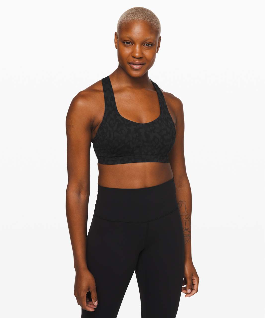 Lululemon Free To Be Bra - Formation Camo Deep Coal Multi - lulu fanatics