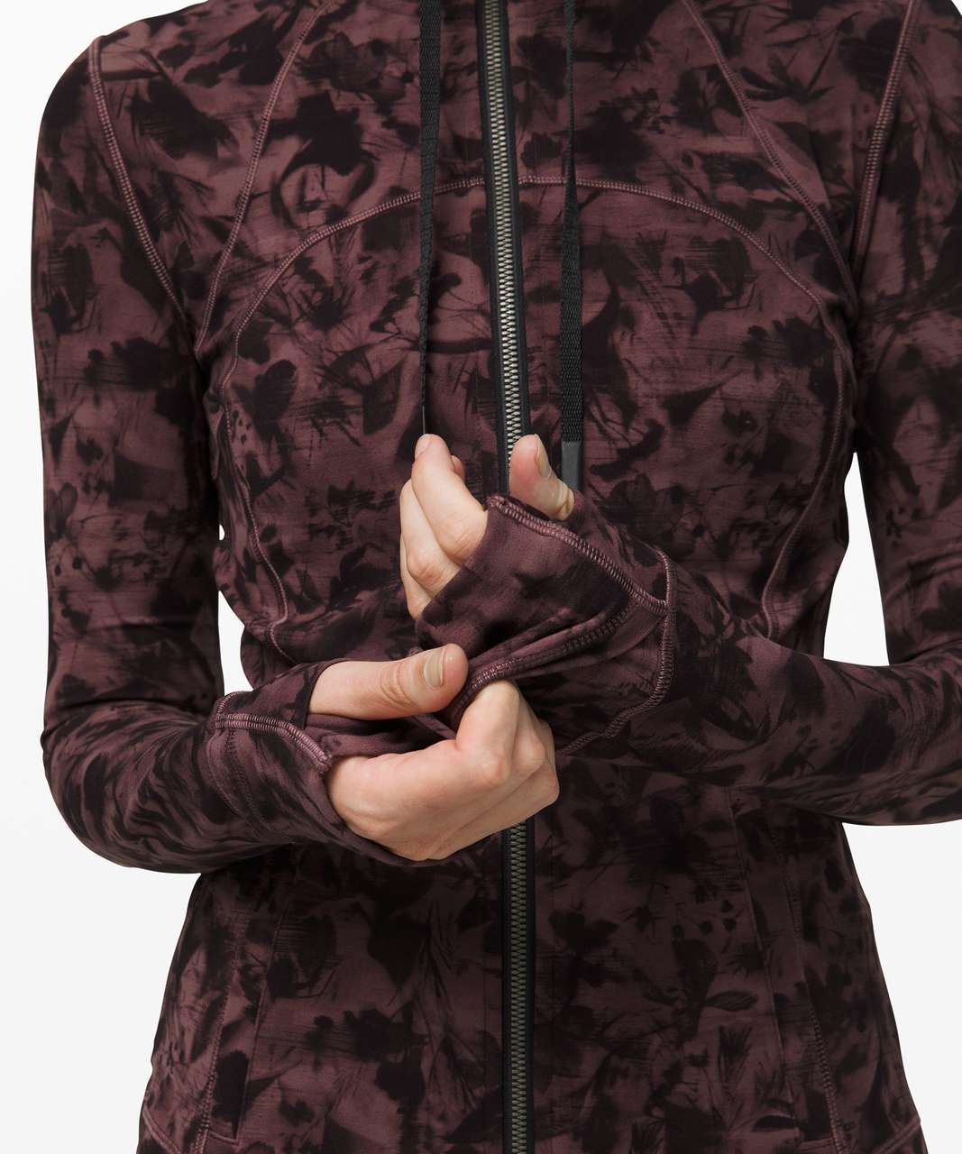 Lululemon Hooded Define Jacket *Nulu - Mini Dusk Floral Antique Bark Black