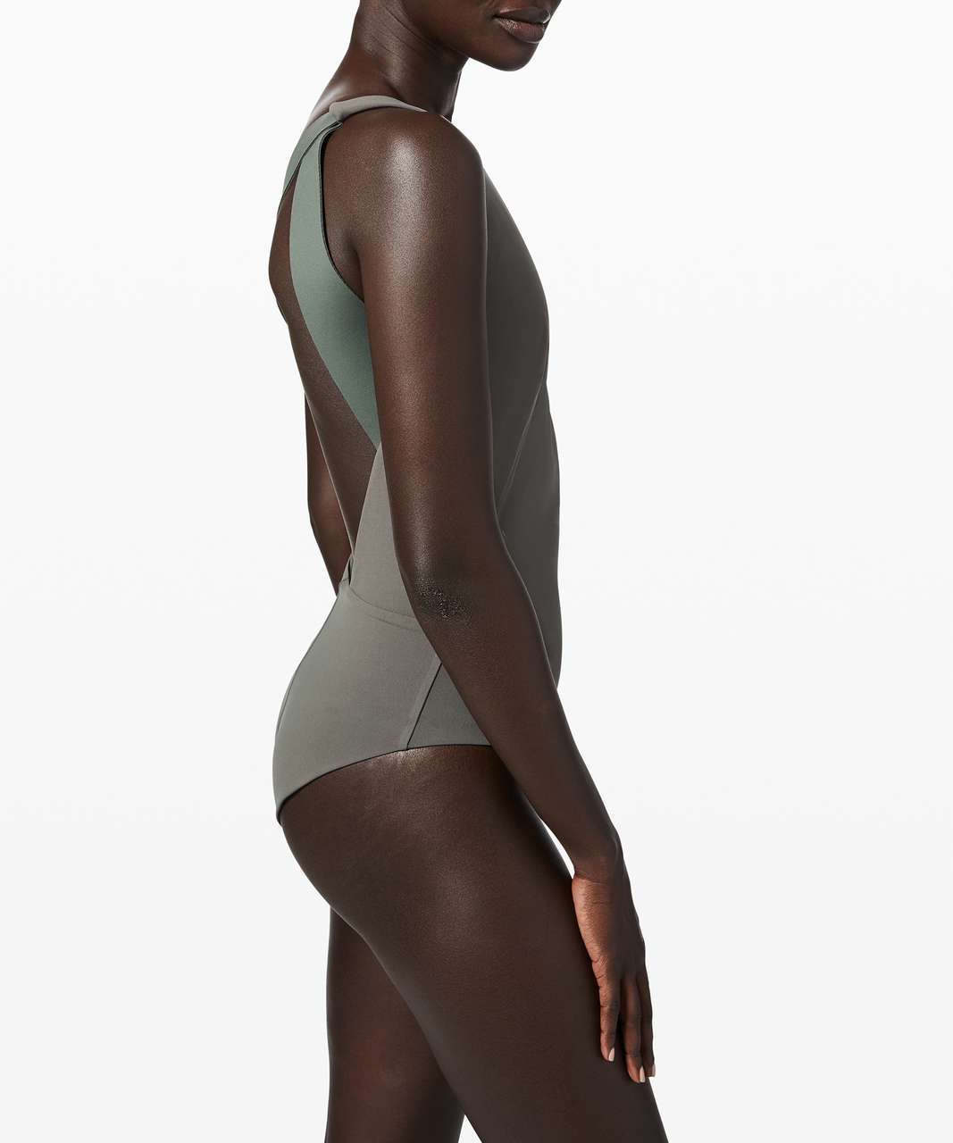 Lululemon Aer Bodysuit *lululemon lab - Palm Deco