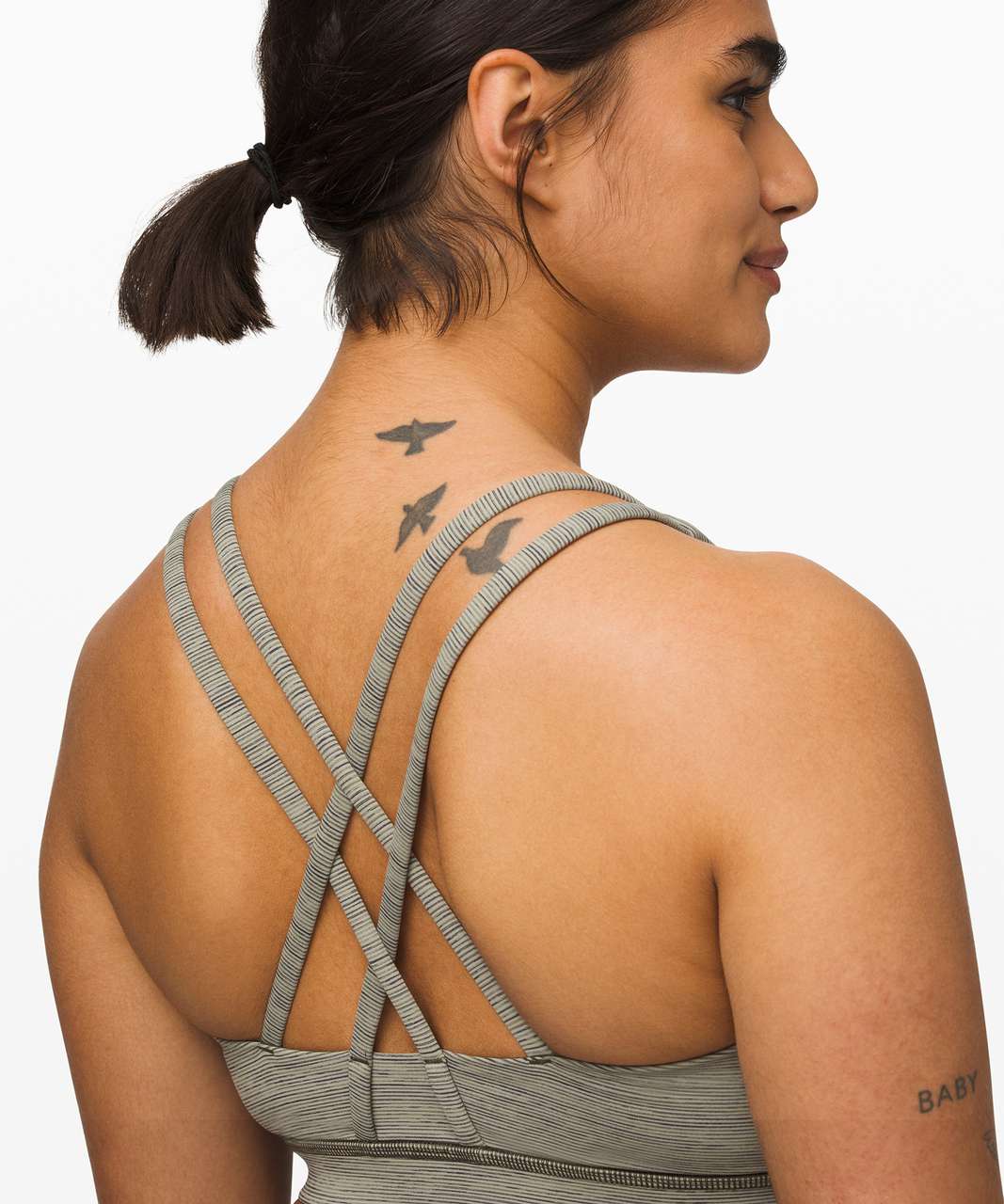 Lululemon Energy Bra - Wee Are From Space Sage Dark Olive