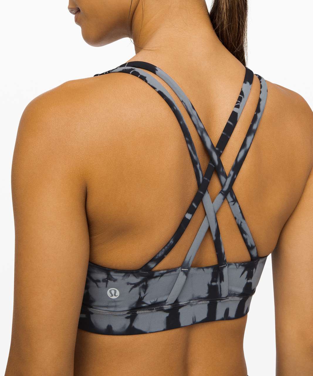 Lululemon Energy Bra - Vert Shibori Magnet Grey Black Night