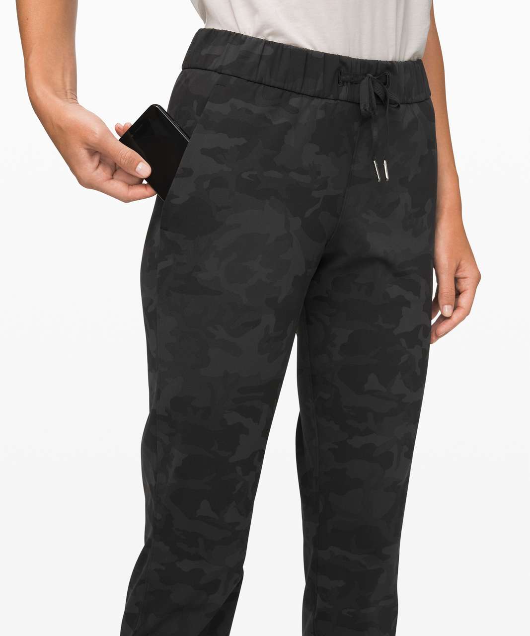 Lululemon On the Fly 7/8 Pant - Incognito Camo Multi Grey