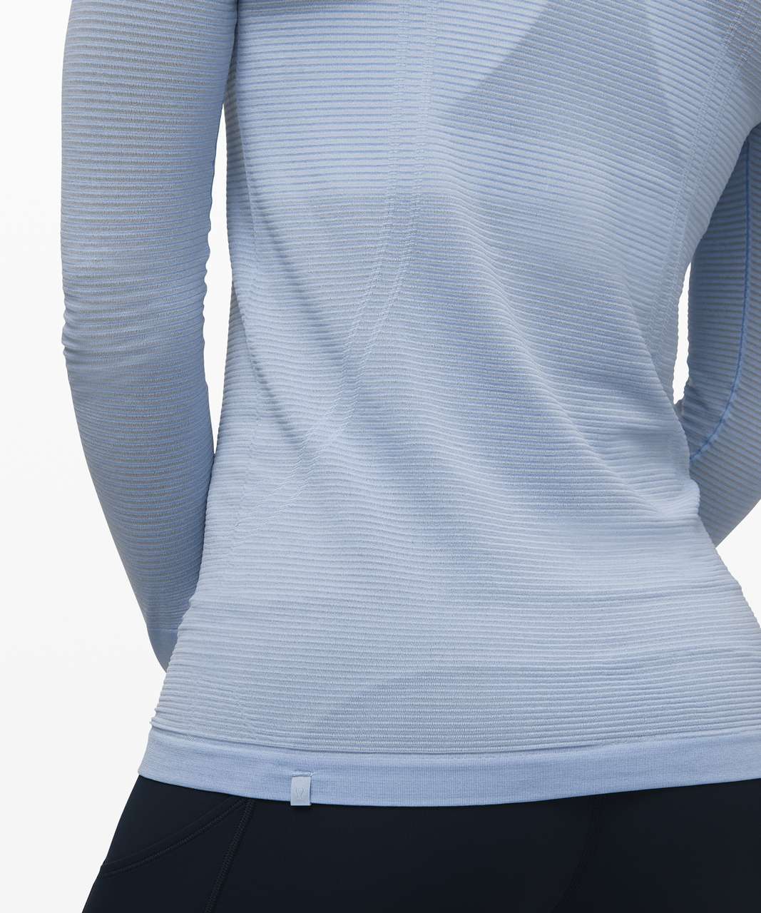 Lululemon Swiftly Speed Long Sleeve *Sheer Stripe - Ice Cap / Ice