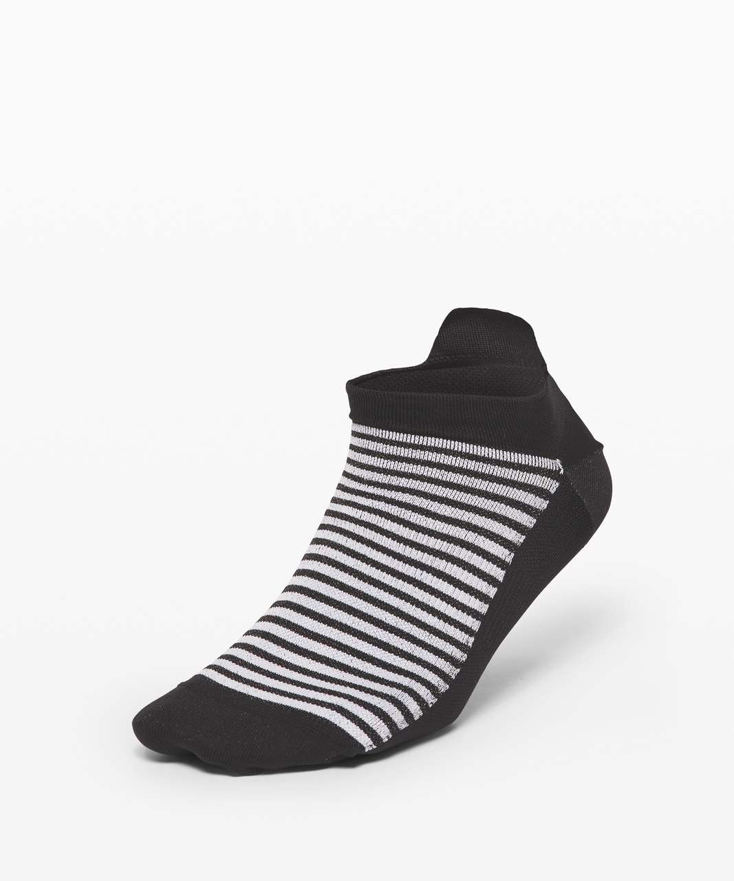 Lululemon Light Speed Sock *Silver - Black / White