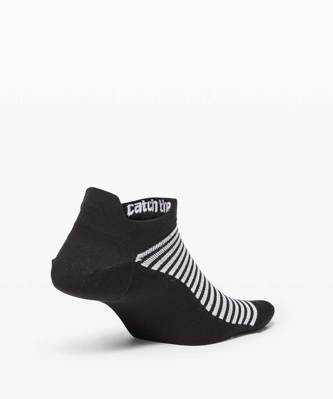 Lululemon Light Speed Sock *Silver - Black / White