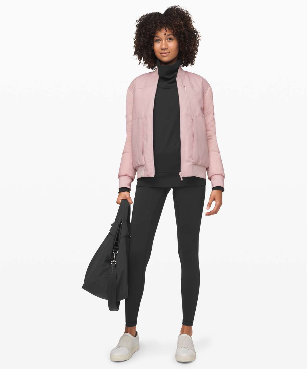 Lululemon Roam Far Wool Bomber - Porcelain Pink