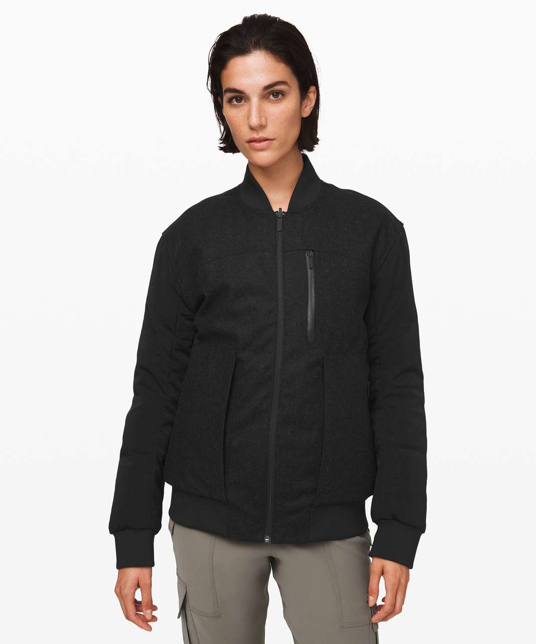 Lululemon Reversible Fleece Jacket - Black - lulu fanatics