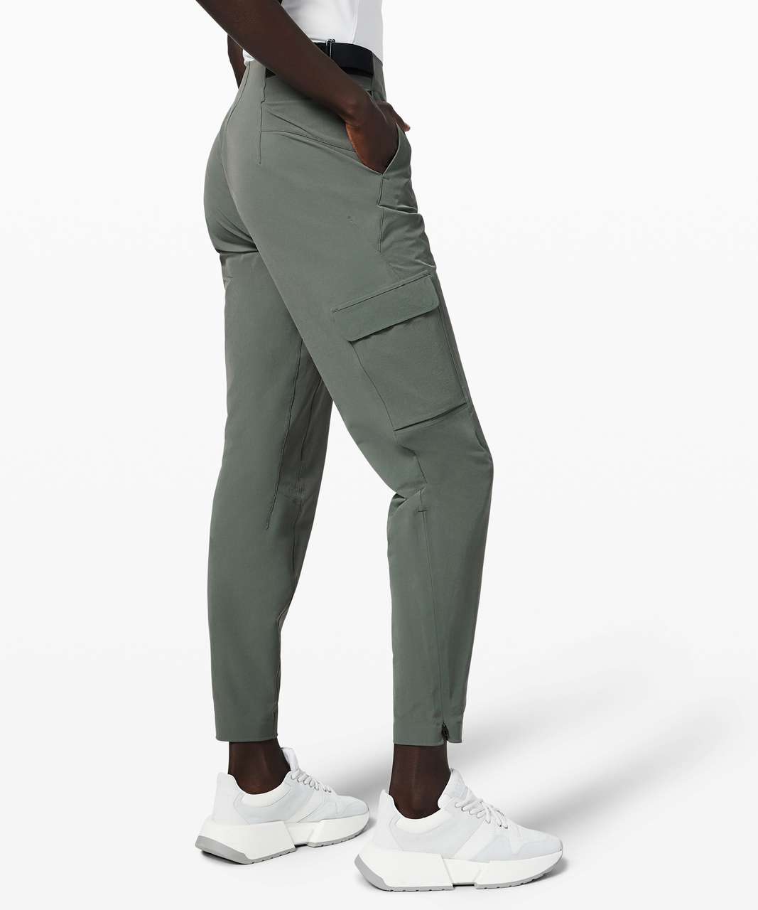 Lululemon Lab Cargo Reykur Jogger Pant Zip Ankle HR Stretch $168MSRP sz 10  Women