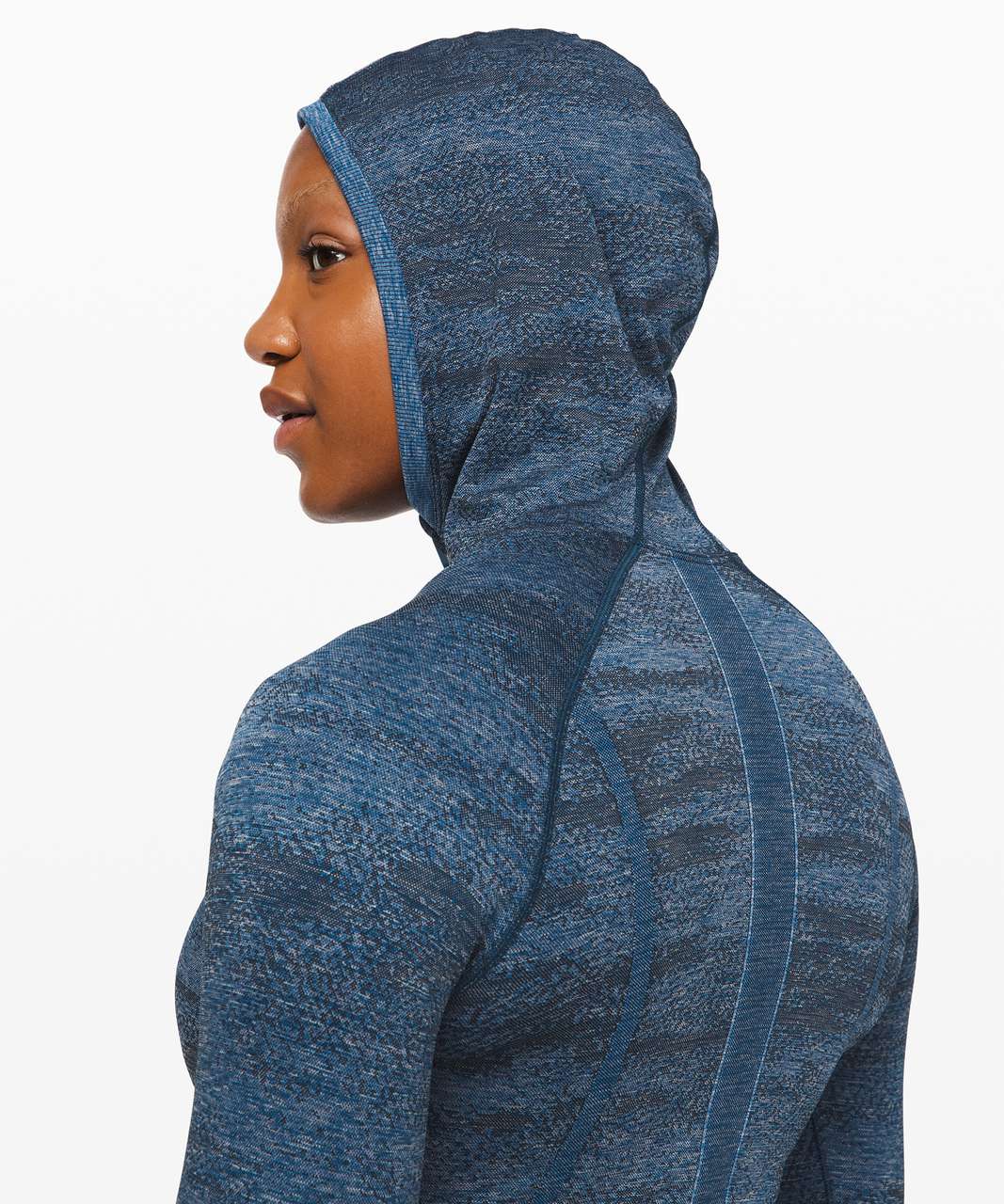 Lululemon Swiftly Speed Hooded 1/2 Zip *Water Resistant - Poseidon / Black  / Hi-Def Cyan / Nightfall - lulu fanatics