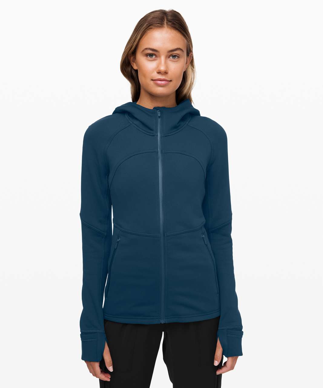 Lululemon Fleece Flurry Jacket - Night Diver - lulu fanatics