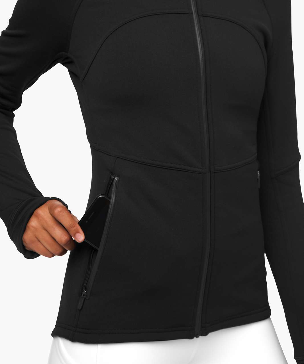 Lululemon Fleece Flurry Jacket - Black - lulu fanatics