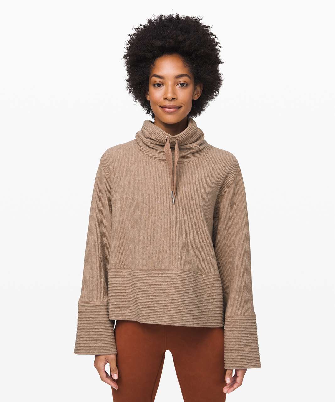 Lululemon Retreat Yourself Pullover - Heathered Soft Sand