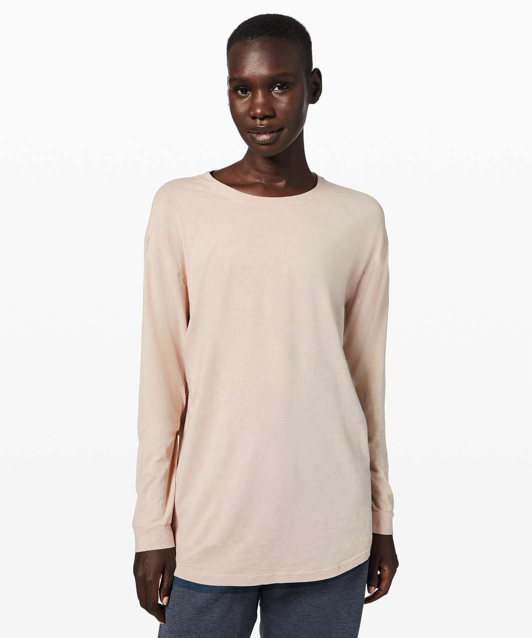 Lululemon Ashta Long Sleeve Tee *lululemon lab - Mojave Tan Crackle Wash