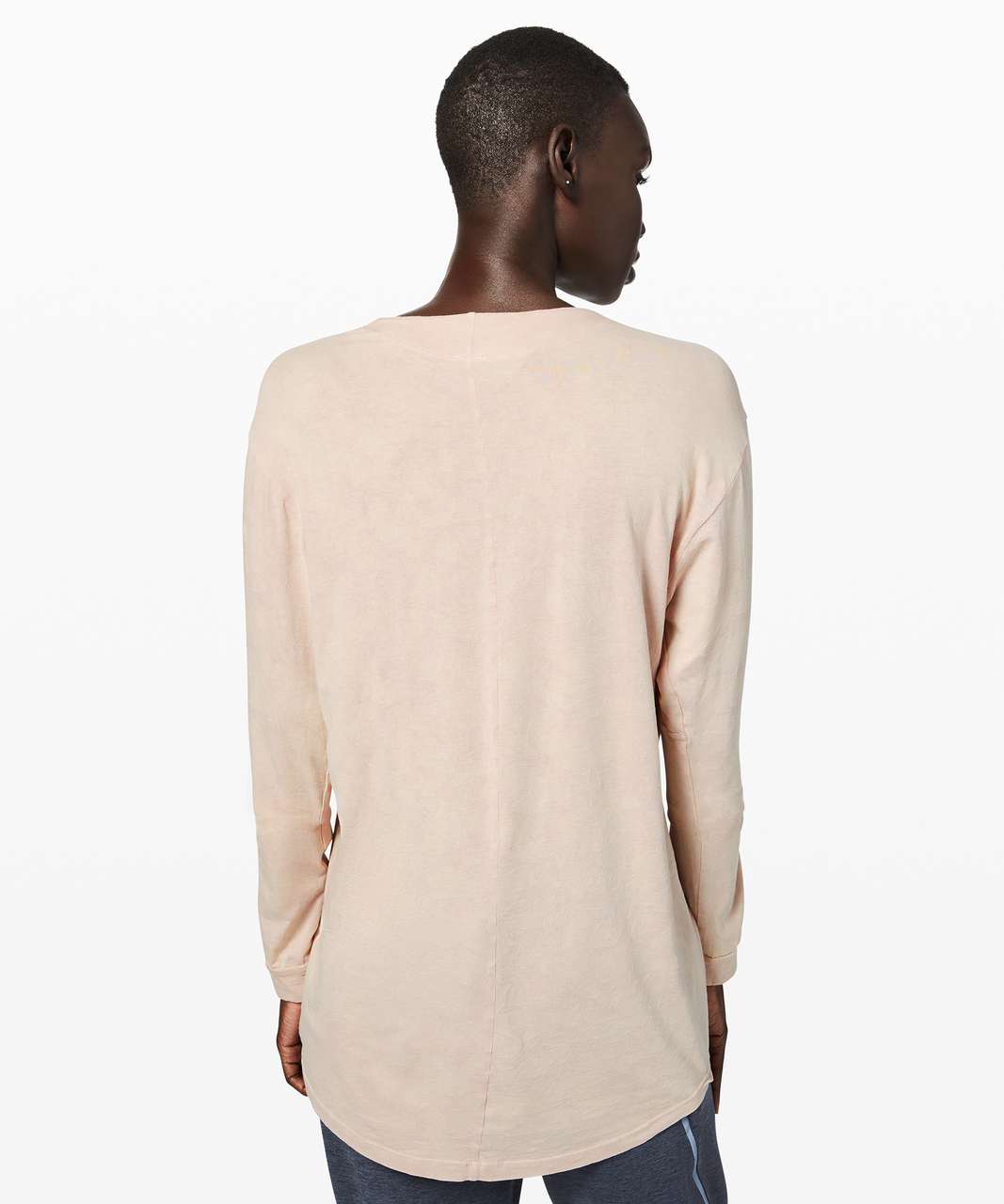 Lululemon Ashta Long Sleeve Tee *lululemon lab - Mojave Tan Crackle Wash