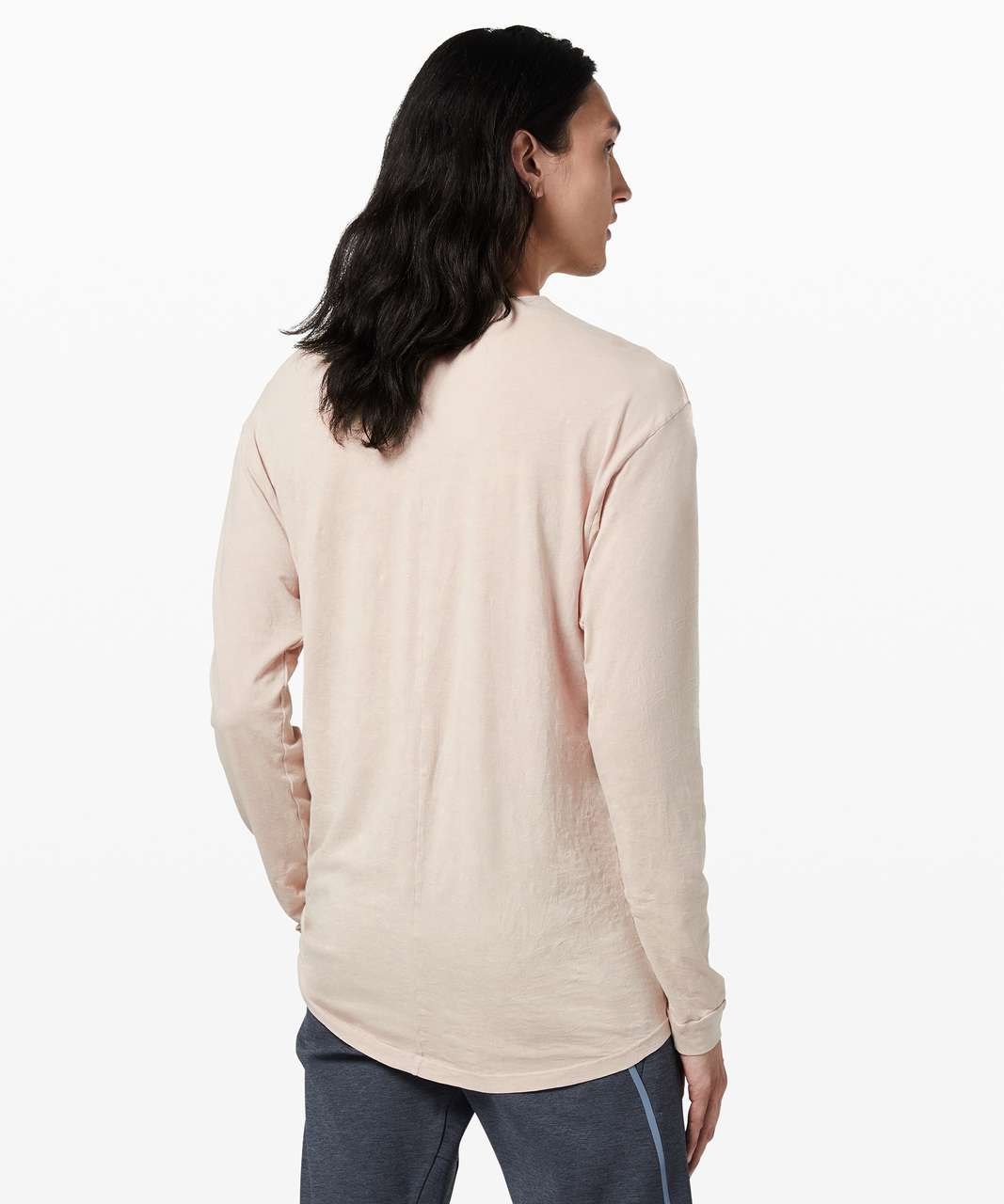 Lululemon Ashta Long Sleeve Tee *lululemon lab - Mojave Tan Crackle Wash