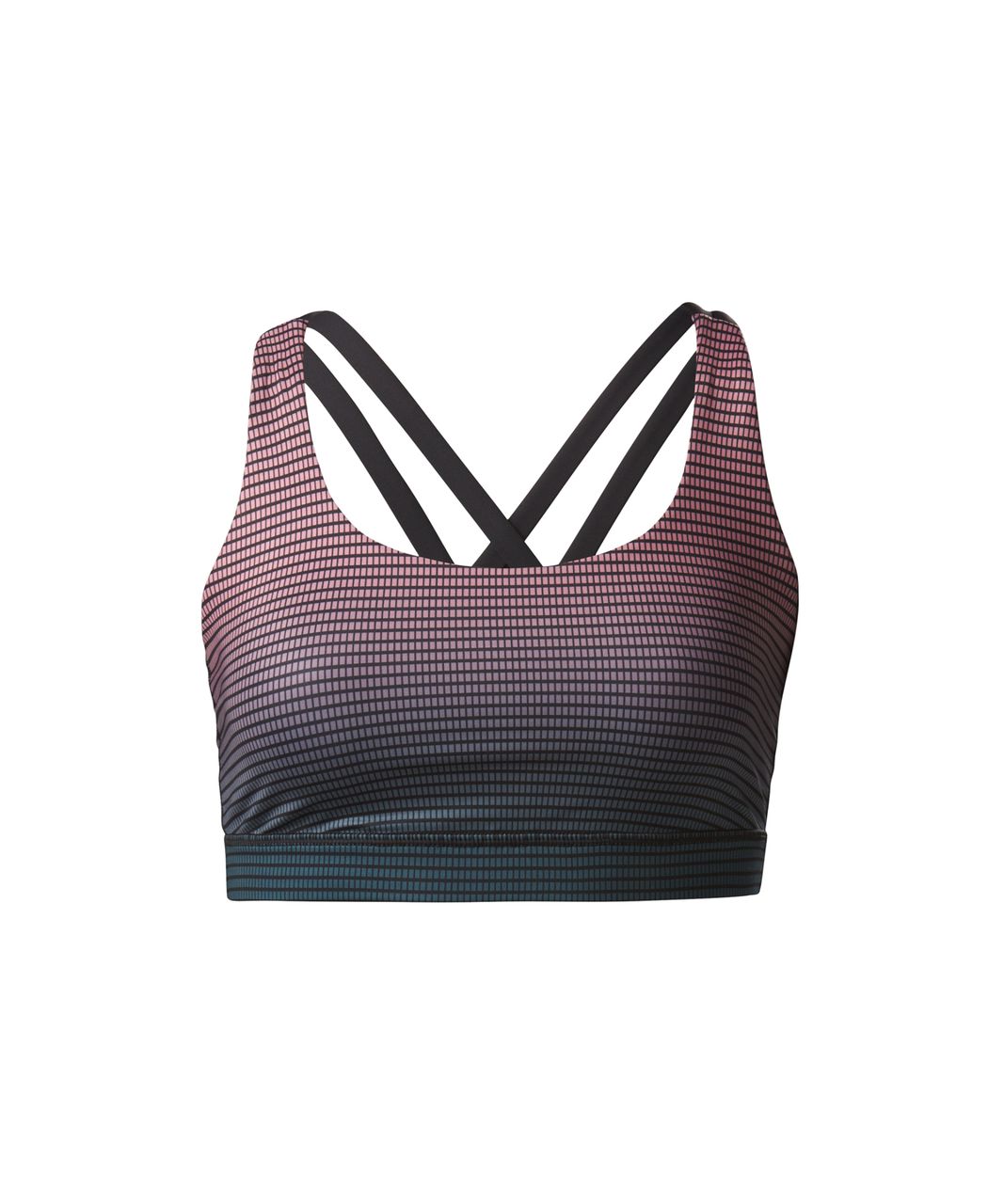 Lululemon Energy Bra - Double Gradient Yum Yum Pink Alberta Lake / Black