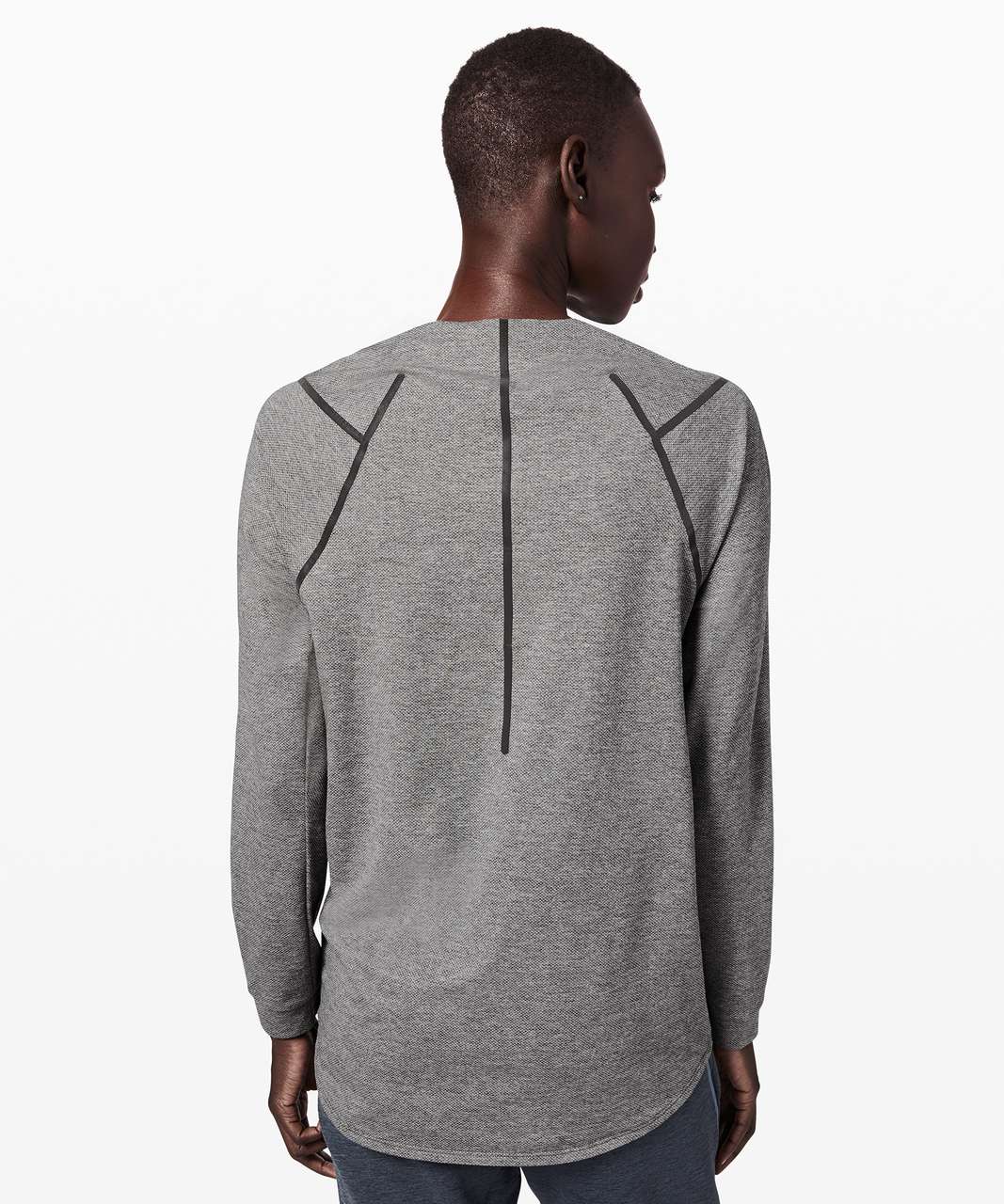 Lululemon Refract Long Sleeve *lululemon lab - Heathered Black