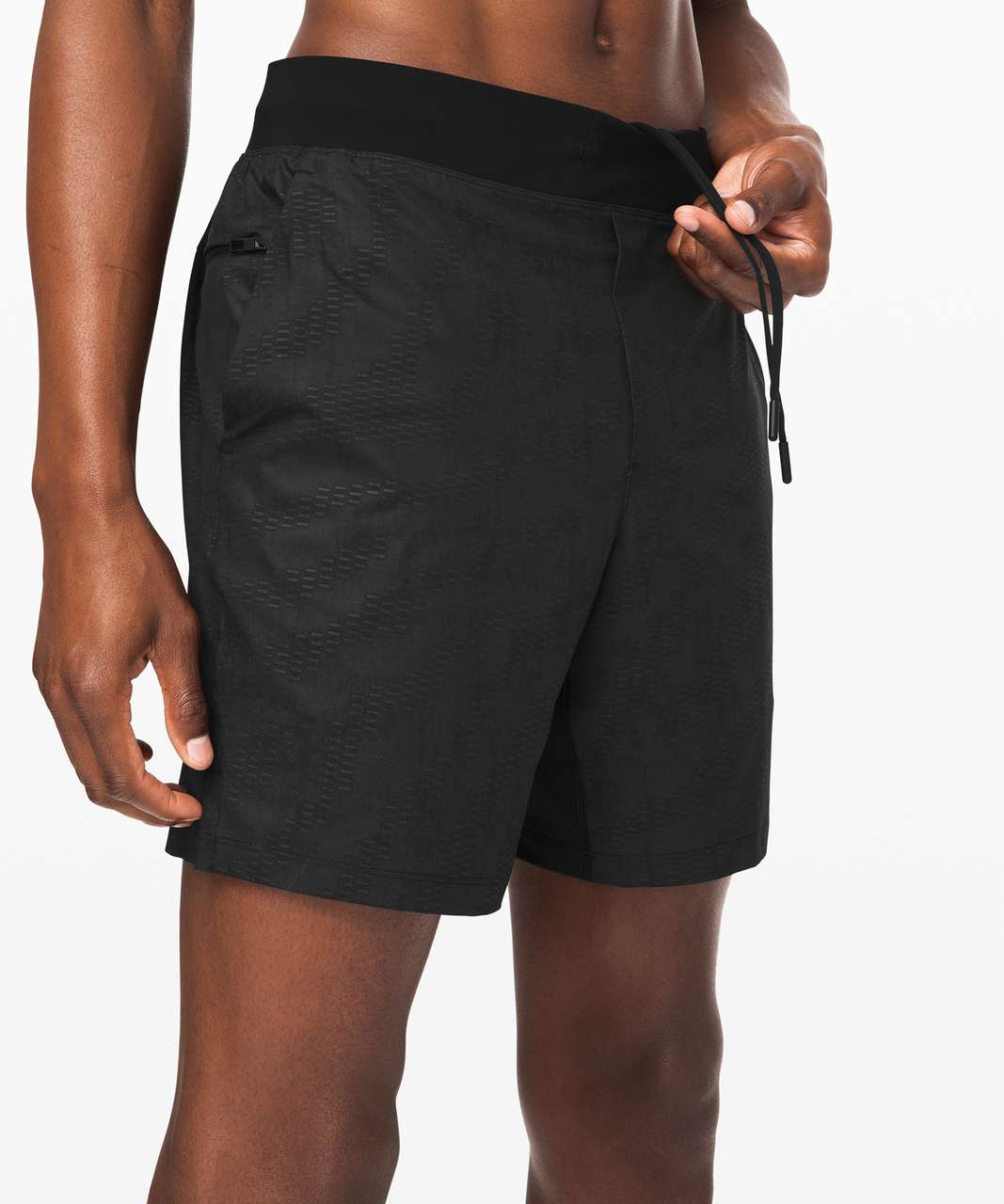 Lululemon T.H.E. Short *Linerless 7" - Rocklines Emboss Black