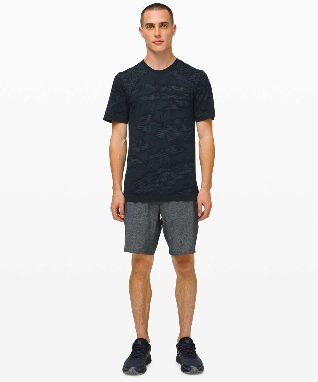 Lululemon Metal Vent Breathe Short Sleeve - Code Blue / True Navy