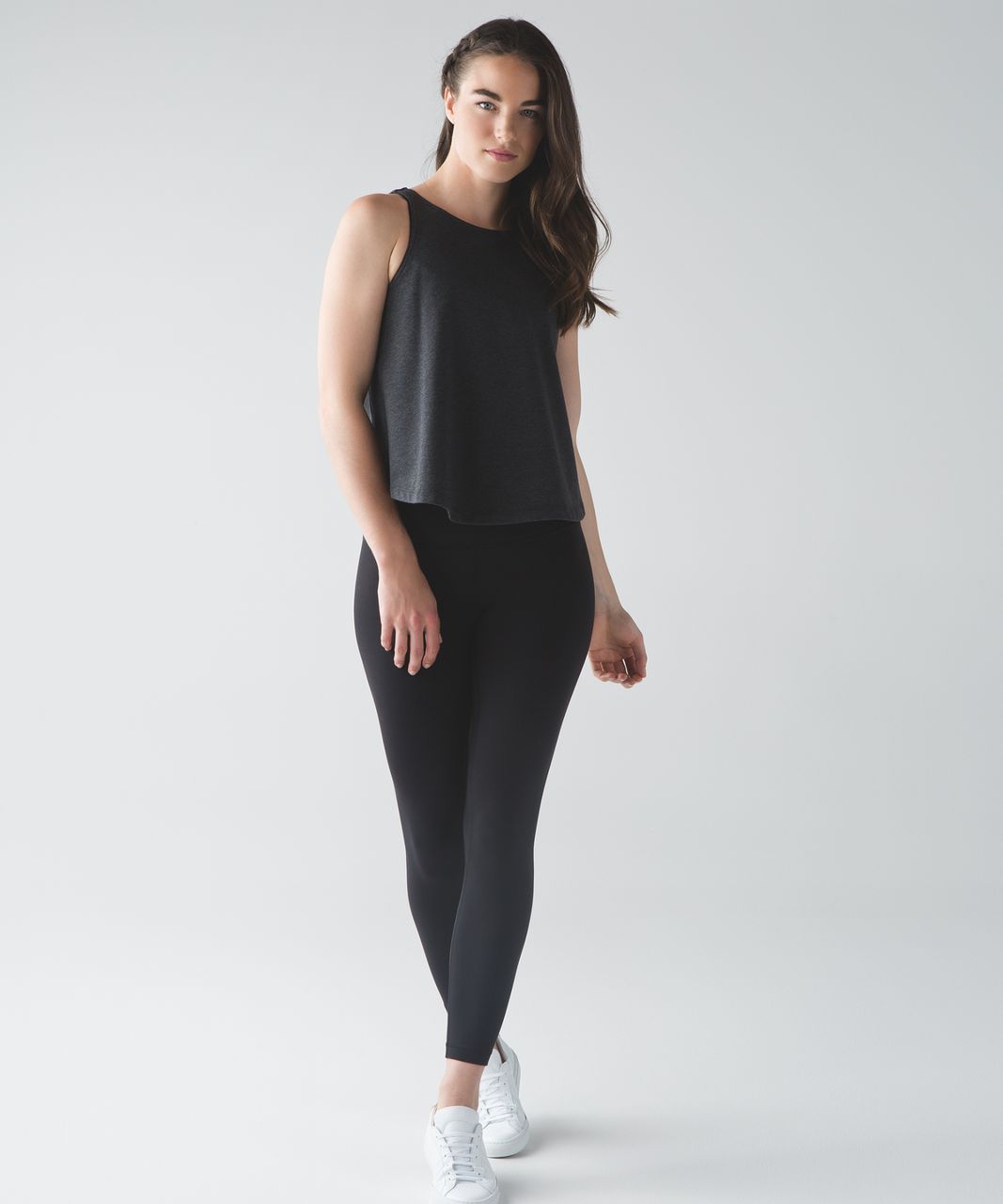 Lululemon Blissed Out Tank - Heathered Black