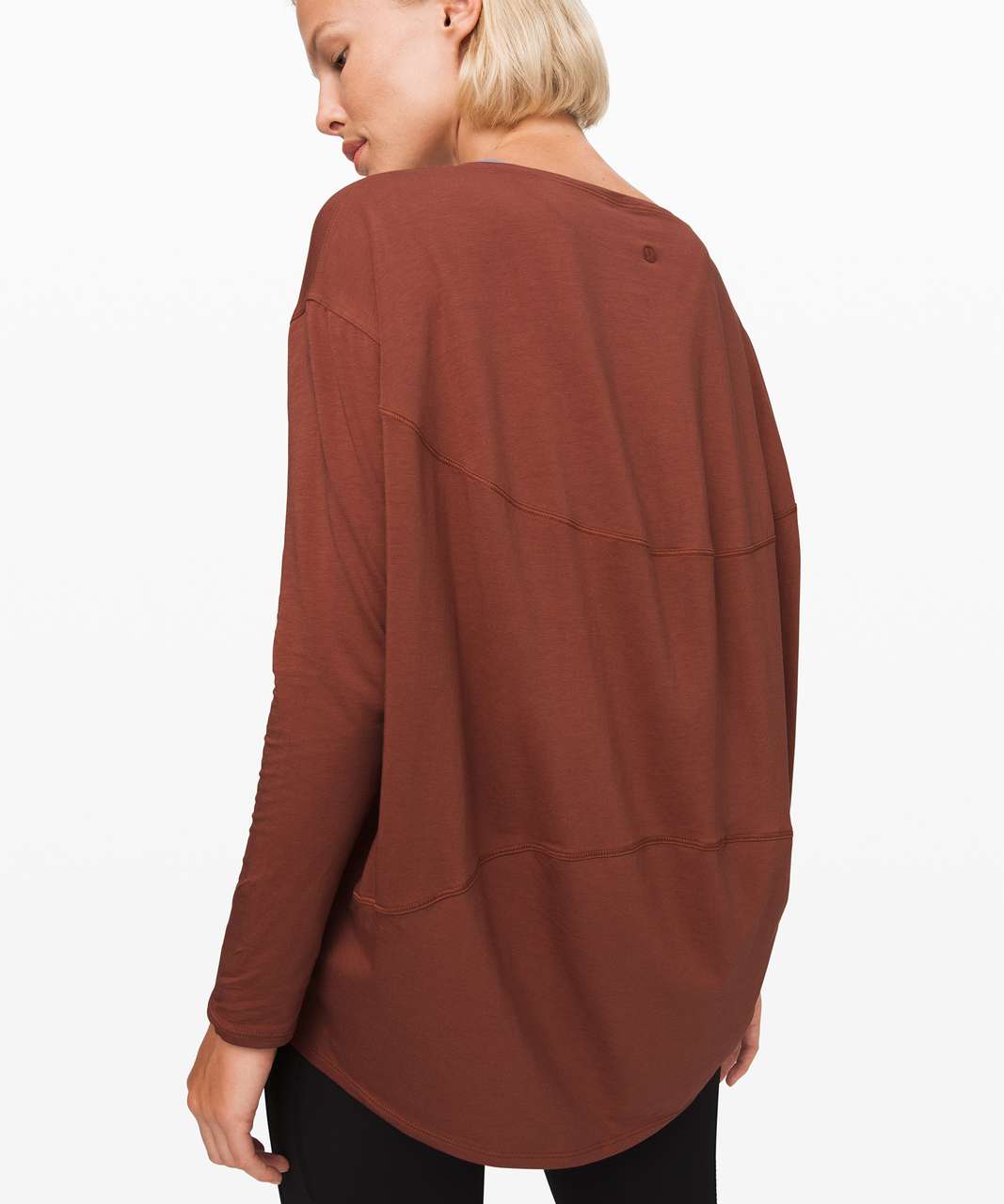 Lululemon Back In Action Long Sleeve - Rustic Clay