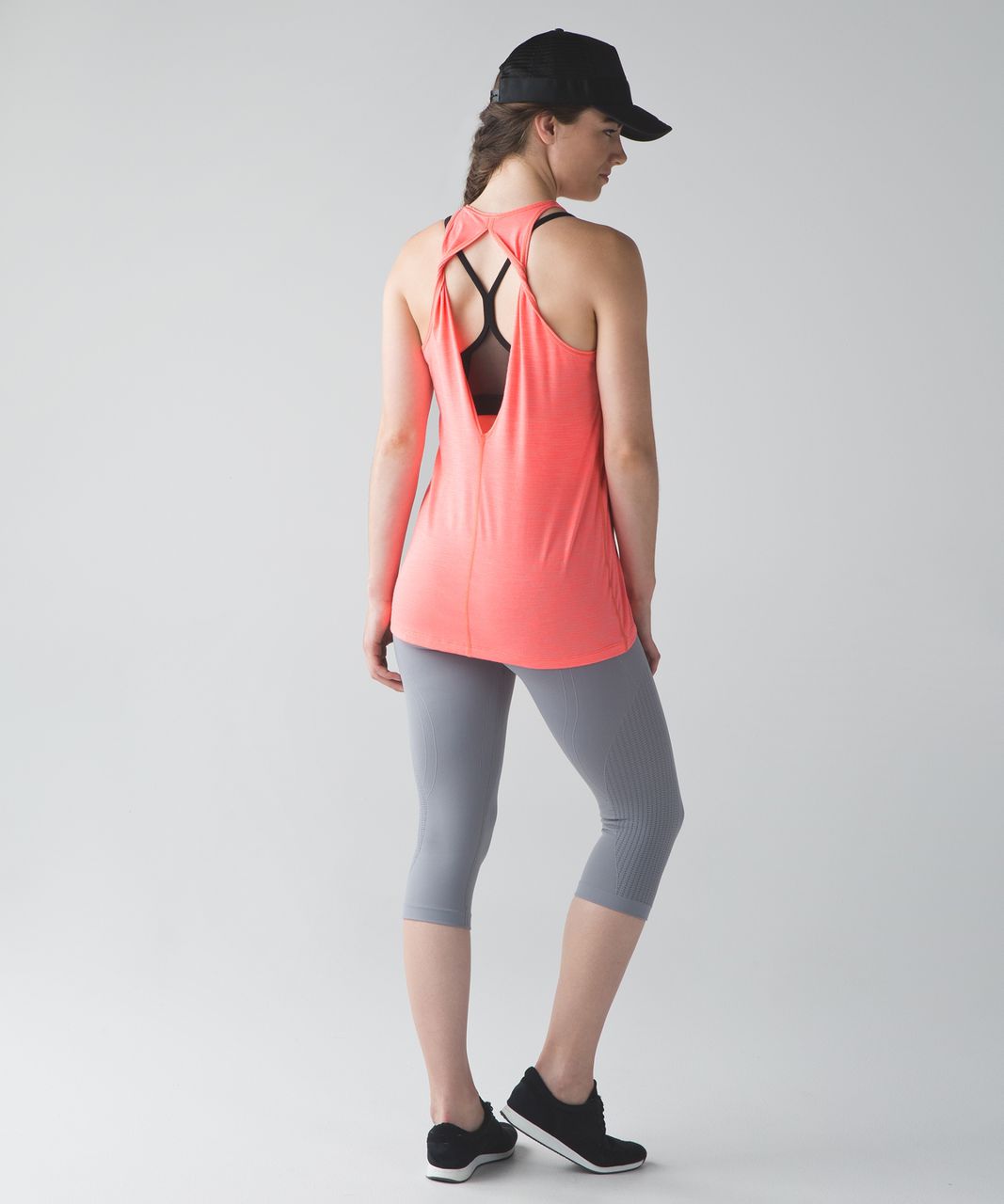 Lululemon Trapeze Twist Tank - Heathered Grapefruit