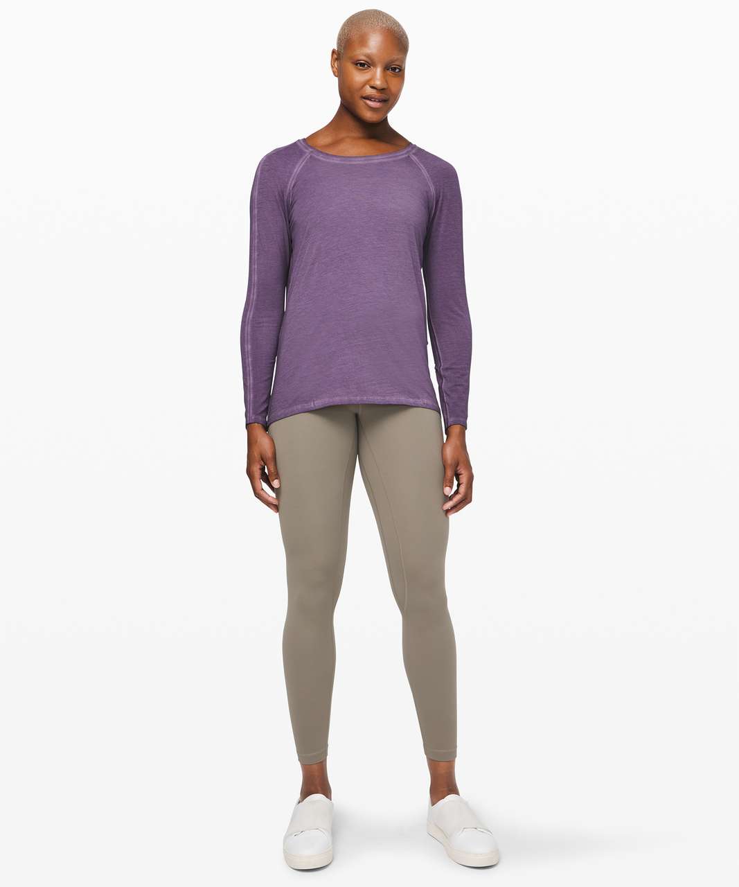 Lululemon Emerald Long Sleeve *Fade - Washed Purple Ink