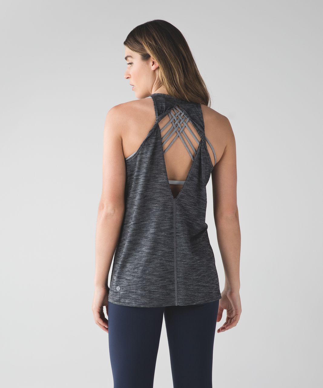 Lululemon Trapeze Twist Tank - Heathered Black