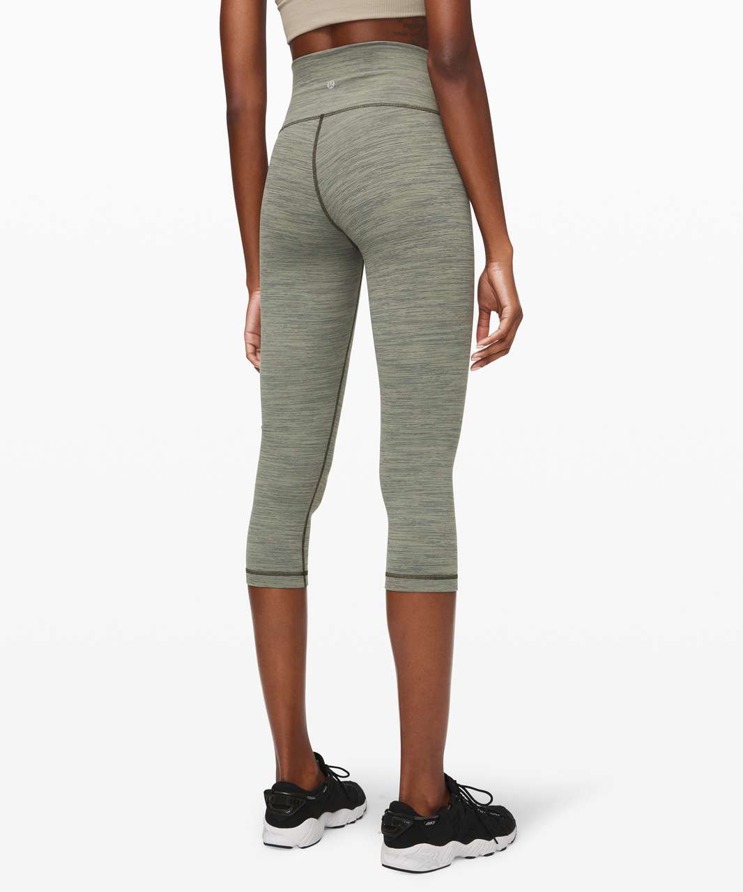 Lululemon Wunder Under Crop (High-Rise) Dark Olive Size 8 n-New