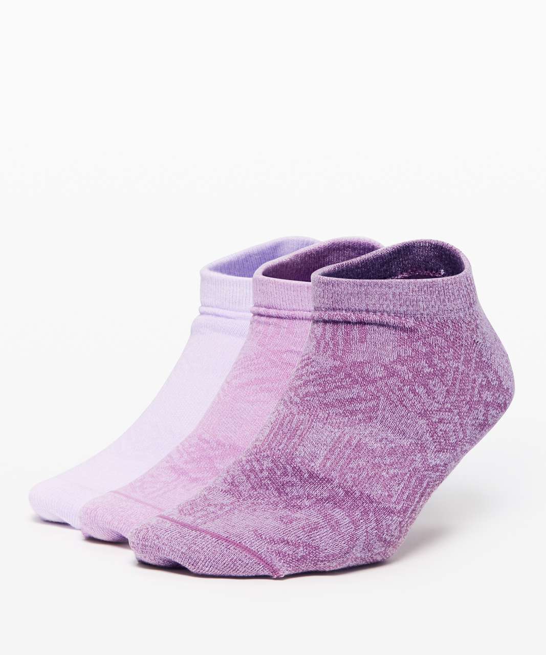 Lululemon On the Fly Sock *3-Pack - Vintage Plum / Jubilee / Sheer Violet