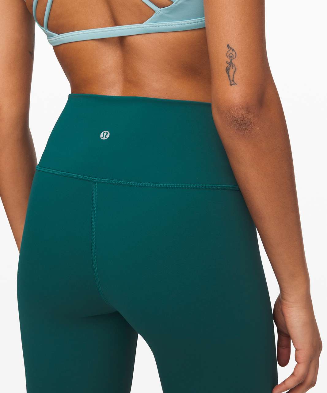 Lululemon Wunder Under Crop (High-Rise) *Full-On Luxtreme 21" - Emerald