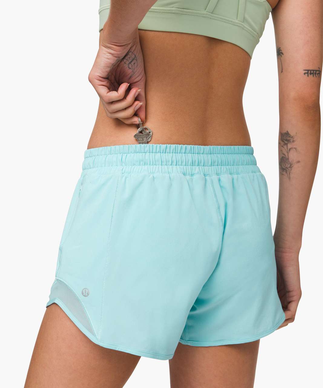 Lululemon Hotty Hot Short II *Long 4" - Sea Frost