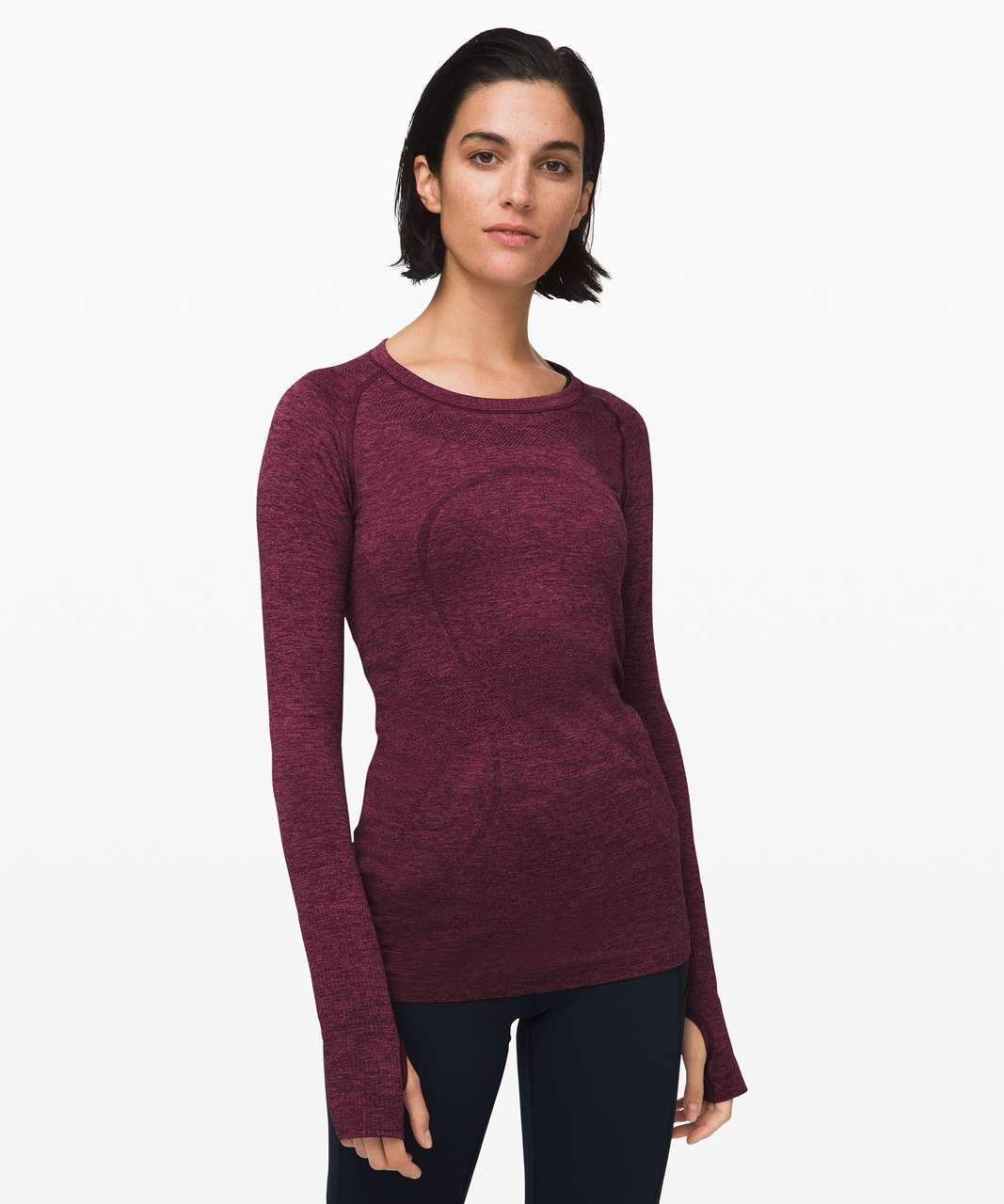 Lululemon Swiftly Tech Long Sleeve Crew - Dark Adobe / Misty