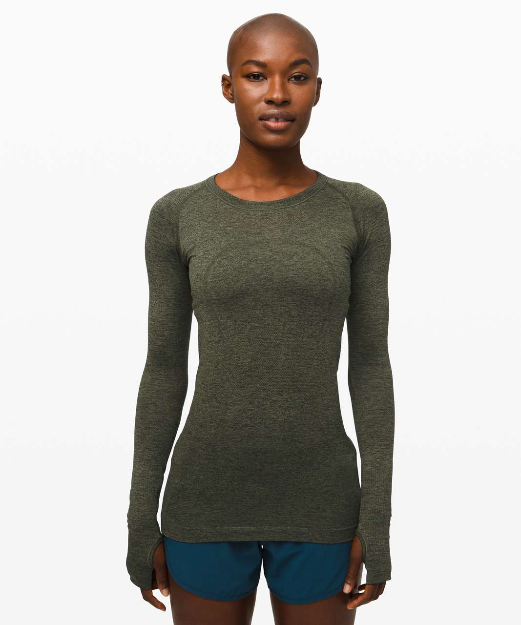 Lululemon Swiftly Tech Long Sleeve Crew - Black / Black - lulu fanatics