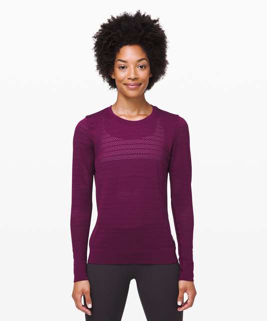 Lululemon Breeze By Long Sleeve II - Heathered Black - lulu fanatics