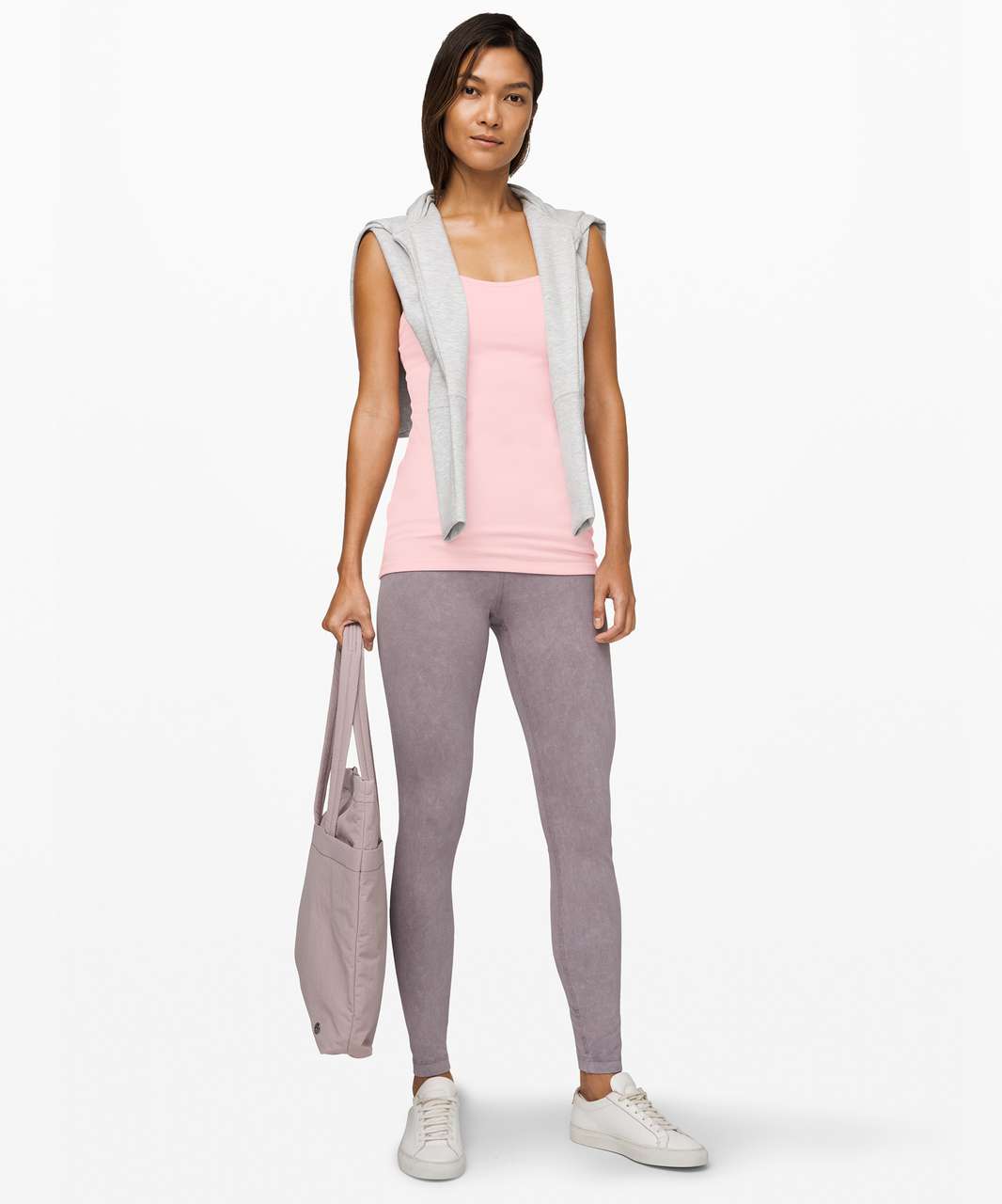 Lululemon Power Y Tank *Luon - Heathered Powdered Rose